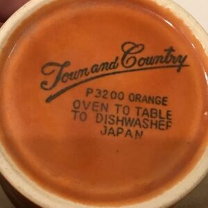 Town and country vintage mug